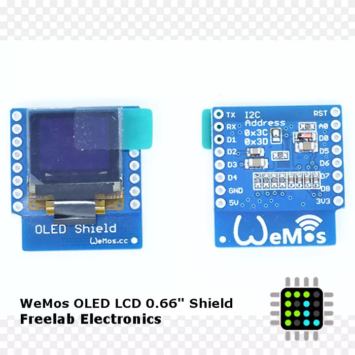 OLED ESP 8266 i，c nodemcu wemos d1迷你-wemos d1