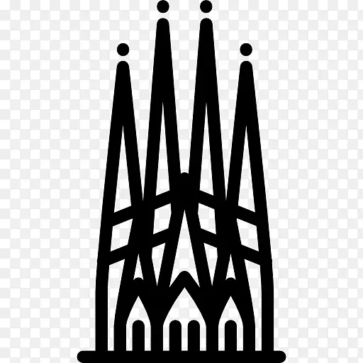 电脑图标剪贴画-Sagrada Familia