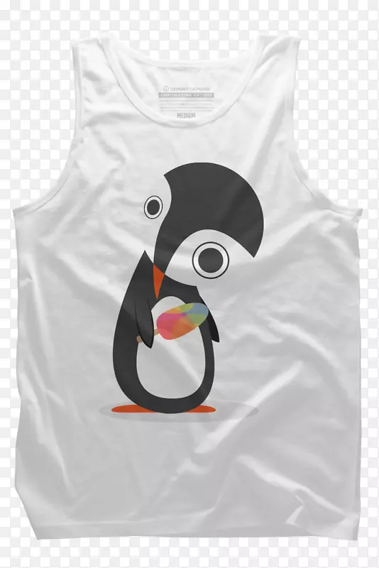 企鹅画昆斯杜克艺术t恤企鹅