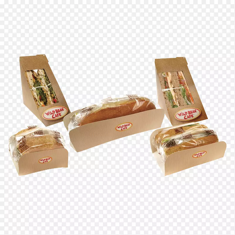 咖啡纸箱包装和标签三明治-食品包装