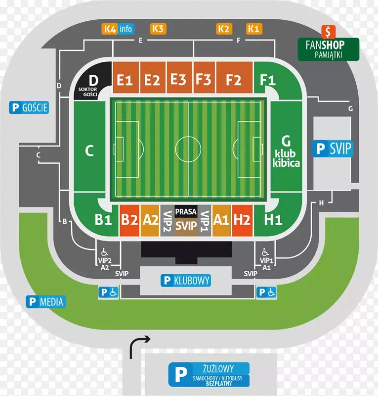 Stadion zagłębia lubin zagłębIE lubin体育场KGHM Polska miedź-Stadion