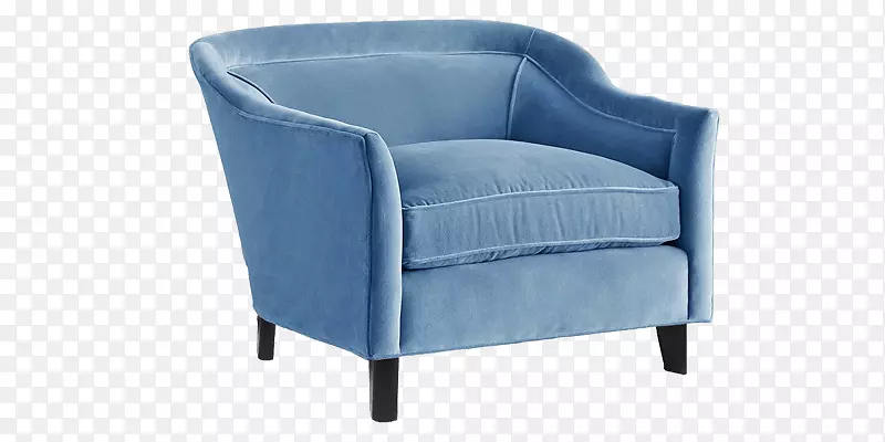 蓝色沙发俱乐部椅翼椅起居室家具
