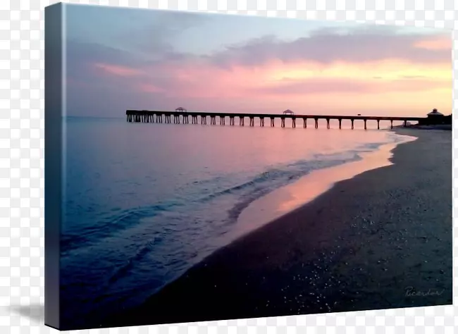 海水资源能源存量摄影.海滩日落