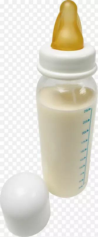 婴儿奶瓶奶油婴儿摄影.牛奶