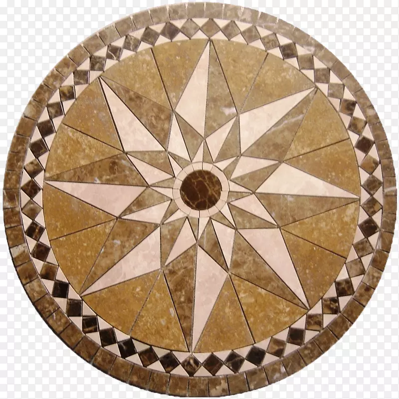 马赛克瓷砖奖章大理石陶瓷地板奖章
