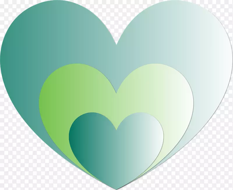 心微软蔚蓝-绿色之心