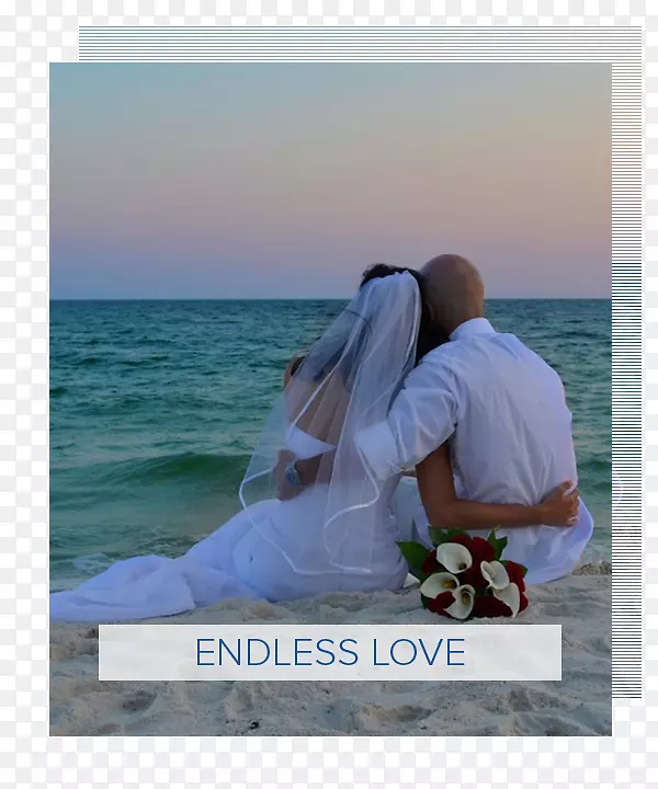 海湾海岸橙色海滩婚礼婚纱摄影-婚礼