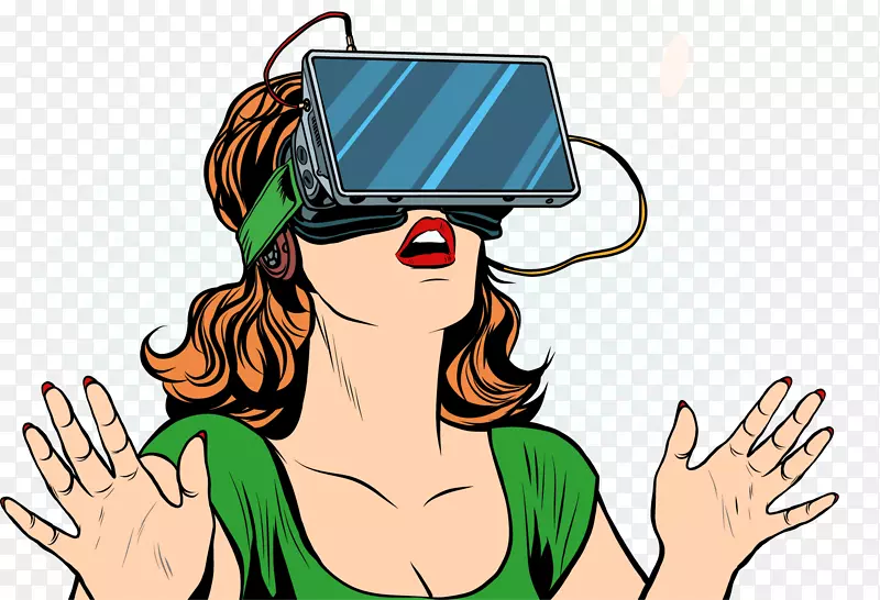 虚拟现实耳机沉浸Oculus裂缝增强现实
