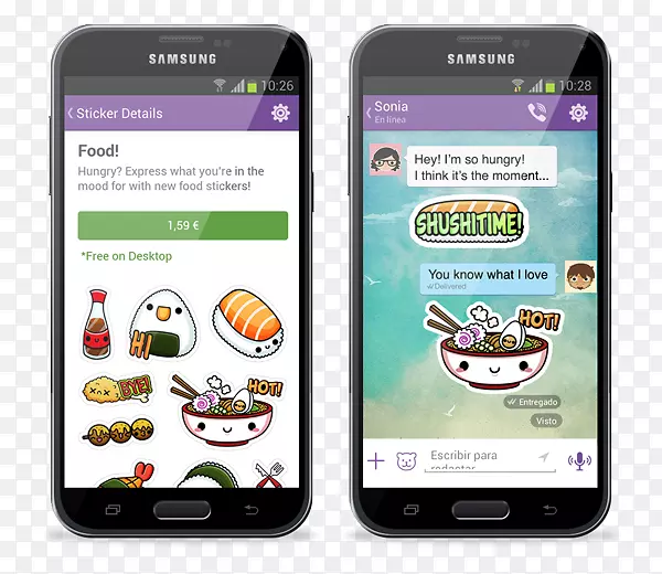 智能手机特色手机快餐标签Viber-智能手机
