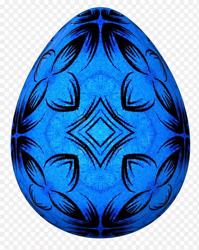 复活节彩蛋蓝色剪贴画-复活节彩蛋