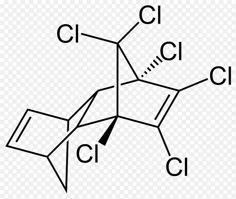 杀虫剂Aldrin dieldrin结构分子-农药