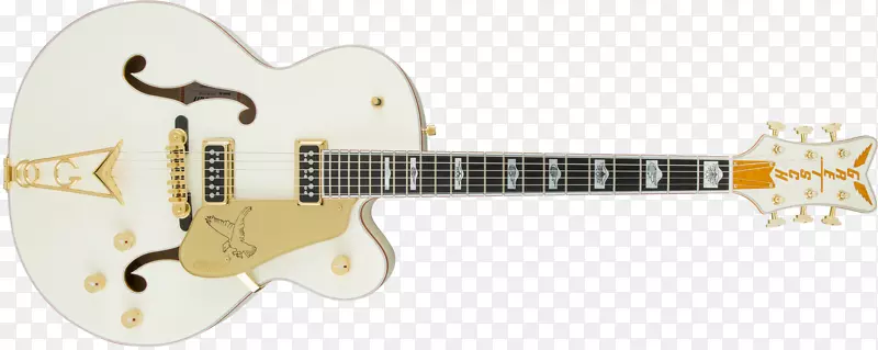 Gretsch白色猎鹰吉他gretsch g6136 t电传电视琼斯吉他