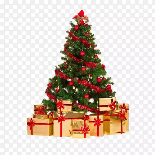圣诞树云杉礼物-圣诞树