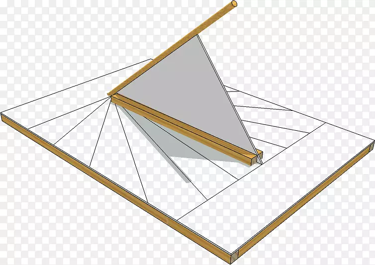 日晷卡德兰水平三角形纸
