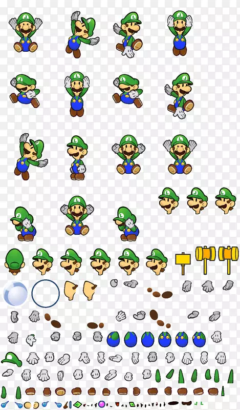 Luigi emoticon行字体-Luigi