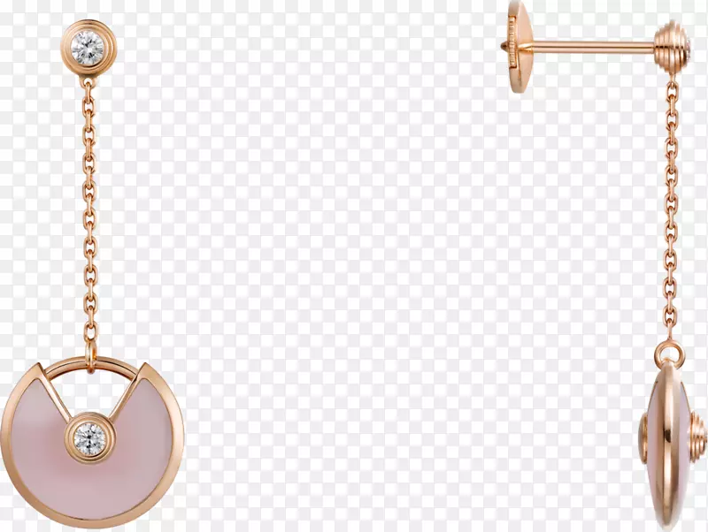 耳环卡地亚珠宝护身符宝石珠宝模型