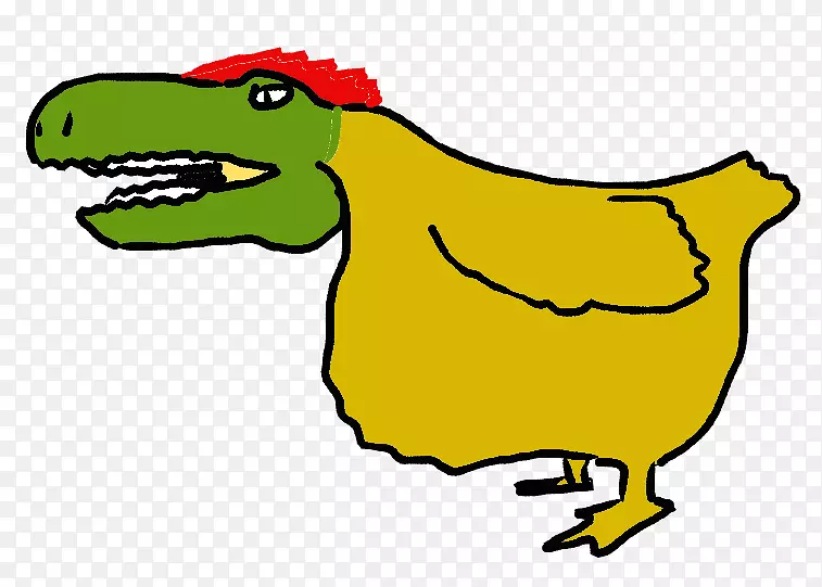 鸡伶盗龙恐龙基因工程喙-鸡