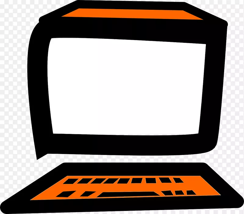 计算机键盘计算机监控显卡和视频适配器剪贴画.计算机
