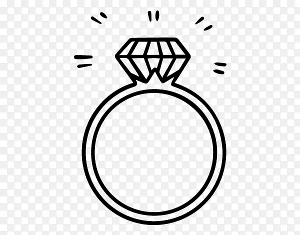 订婚戒指着色书素描结婚戒指