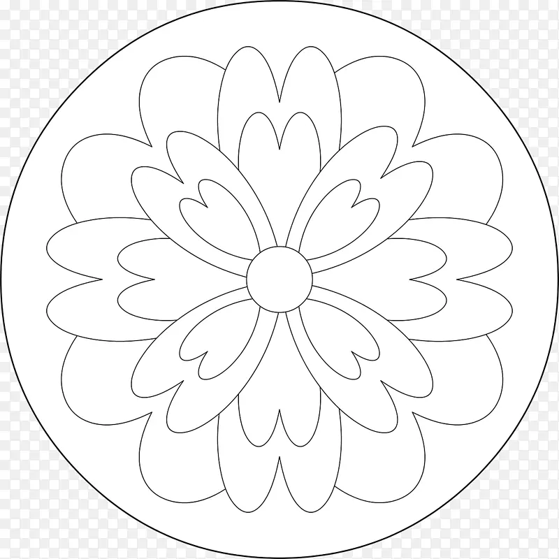 花卉设计/m/02csf绘制白花曼陀罗