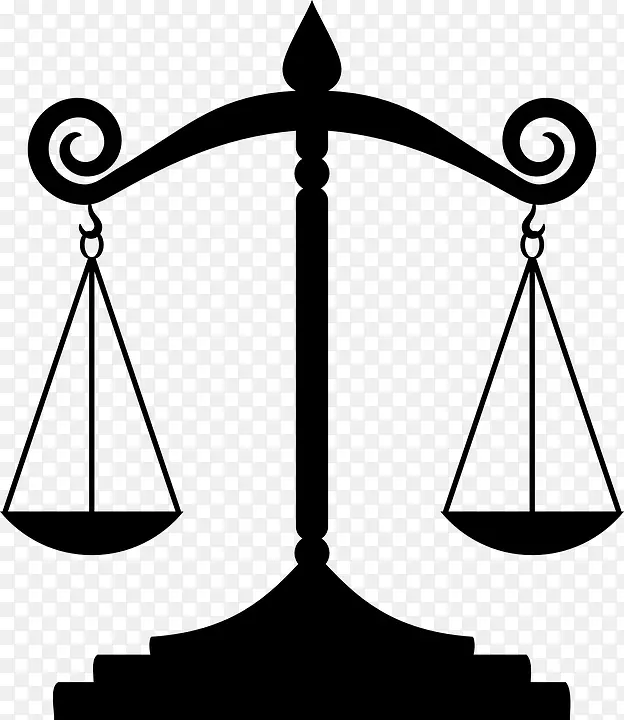 测量秤律师女士司法剪贴画-律师