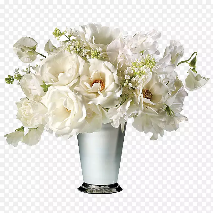 白色婚纱，花束，婚纱