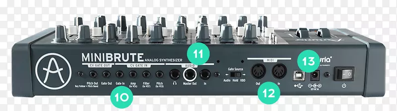 阿图里亚小型混音合成器模拟合成器单音键盘