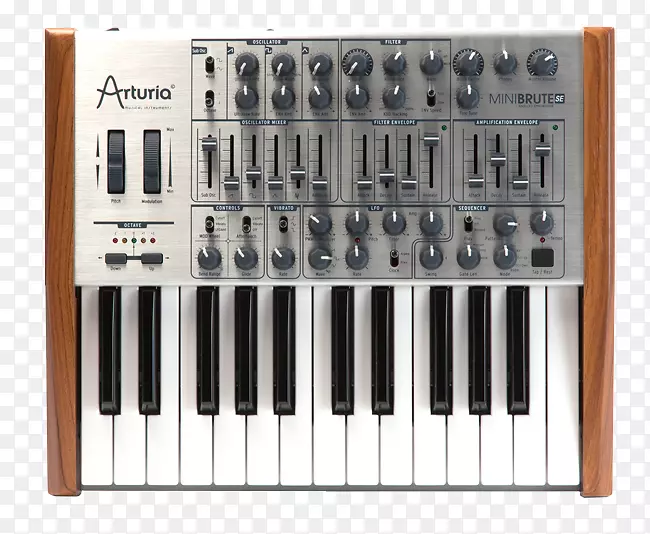 阿图里亚小型布鲁特模拟合成器MIDI控制器键