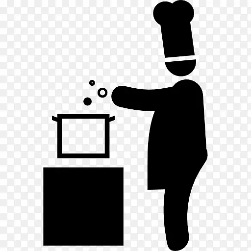 电脑图标厨师烹饪餐厅-烹饪