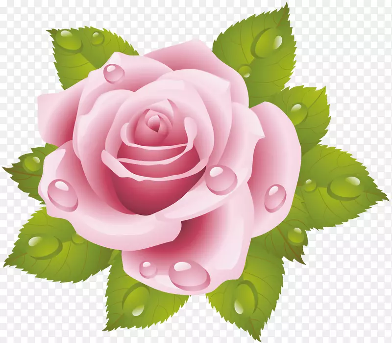 玫瑰十字绣粉红色花卉图案