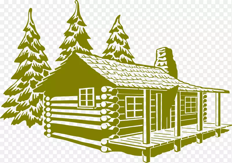 木屋绘图平房建筑-房屋