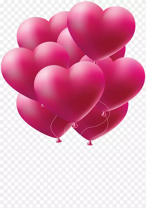 粉红剪贴画-粉红气球