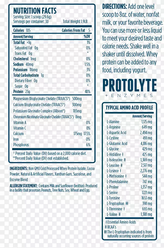 乳清分离蛋白营养饼干标签