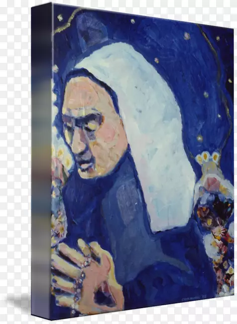 肖像丙烯酸涂料现代艺术丙烯酸树脂-特蕾莎修女