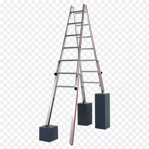梯子工具楼梯海洛组合段铝楼梯2组合铝工作高度(最大)：5.90米海洛型材-梯子
