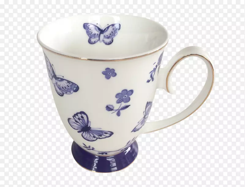咖啡杯，茶碟，孟买鸭-茶