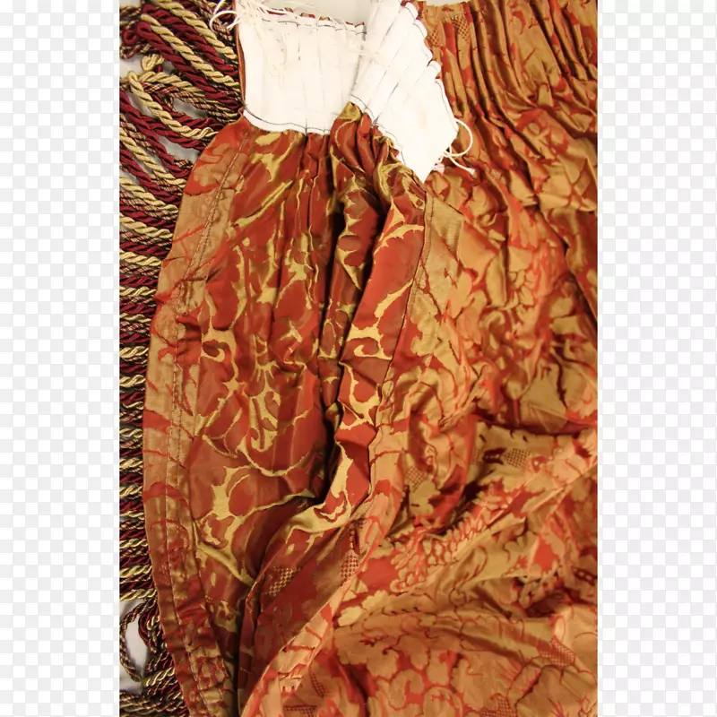 丝绸服装设计天鹅绒桃金窗帘
