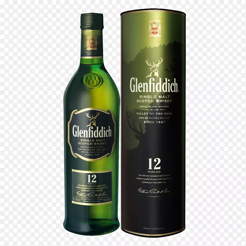 Glenfiddich单干麦芽威士忌苏格兰威士忌斯皮塞德单麦芽酒