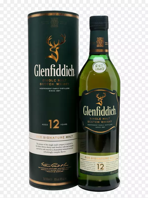 Glenfiddich单麦芽苏格兰威士忌单麦芽威士忌葡萄酒