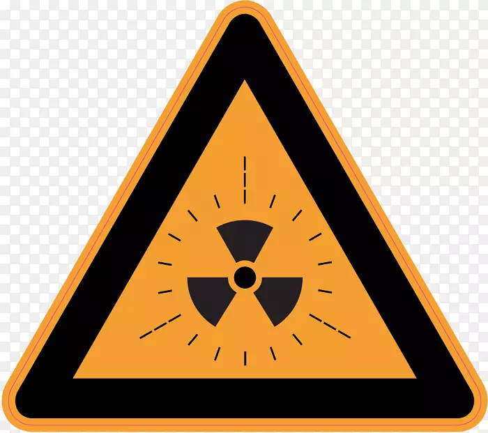 放射性衰变警告标志辐射放射性污染.符号