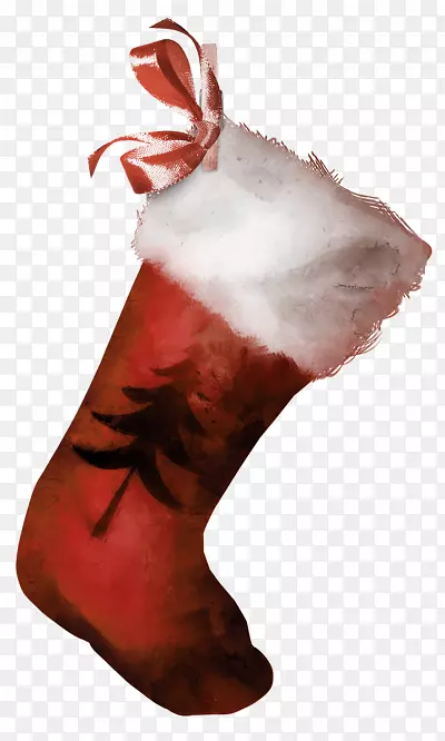 圣诞节长统袜圣诞装饰品剪贴画-圣诞节
