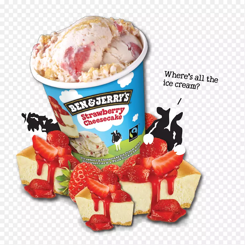 圣代冰淇淋冷冻酸奶巧克力布朗尼本&杰瑞冰淇淋
