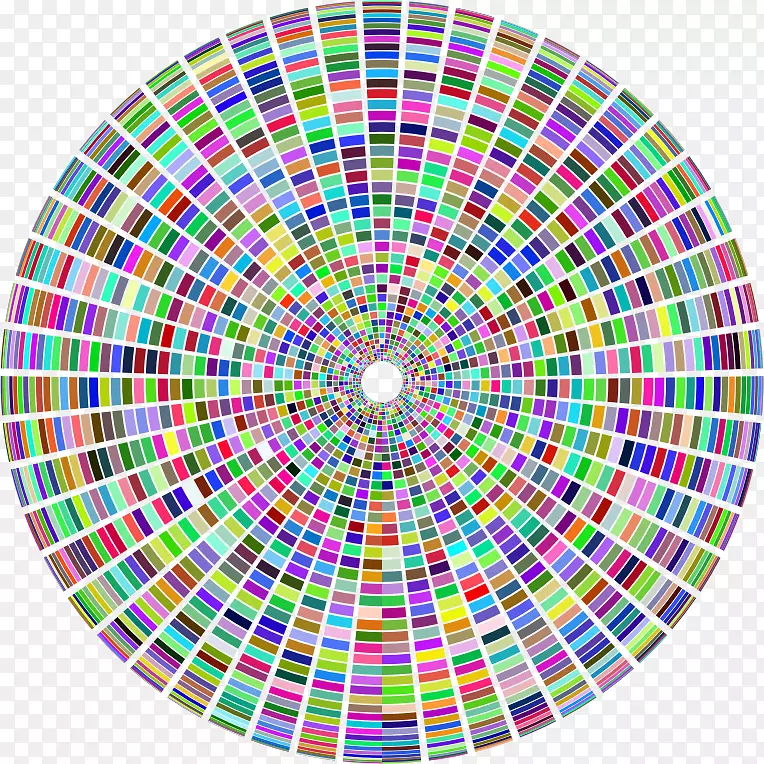 彩色轮式配色方案免分割圆