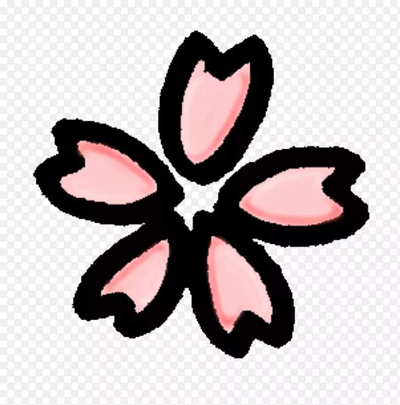 樱花蝴蝶夹艺术设计