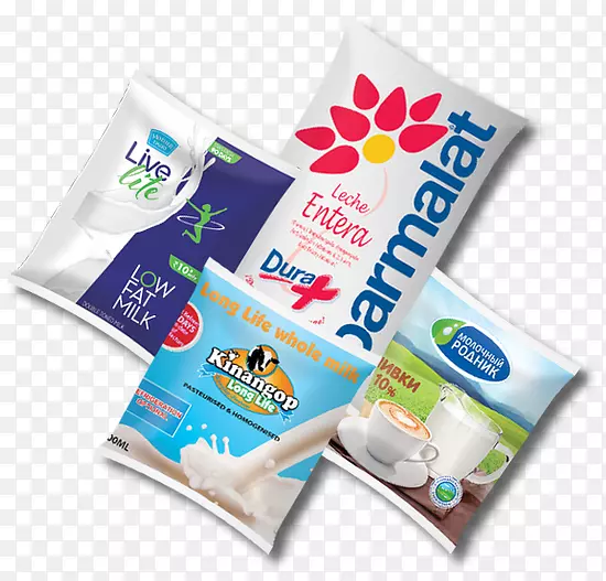 ESL牛奶Parmalat包装和标签牛奶袋-牛奶