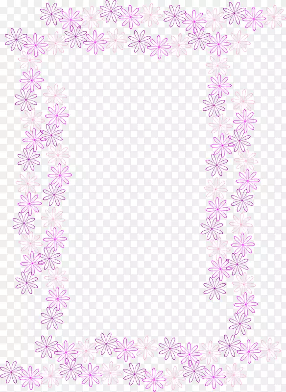 粉色樱花边框