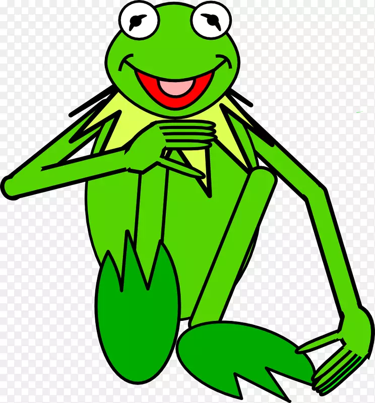 克米特青蛙蟾蜍真正的青蛙木偶青蛙-青蛙