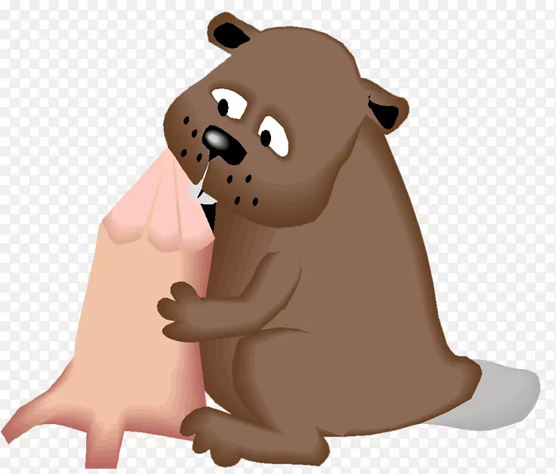 海狸熊水獭剪贴画-海狸