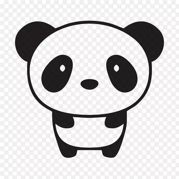 大熊猫保险杠贴纸