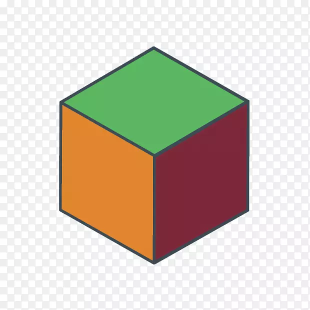 线角图形-拼图立方体